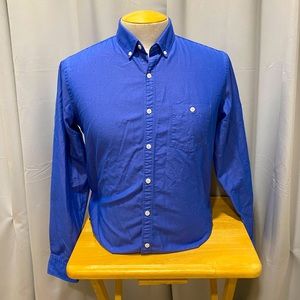 EXPRESS Mens Blue Button Down